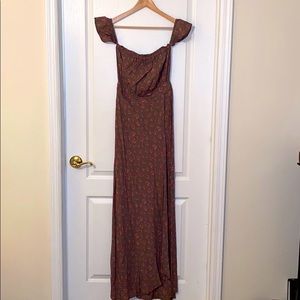 Lynn Skye long dress. Grey will pink flowers.